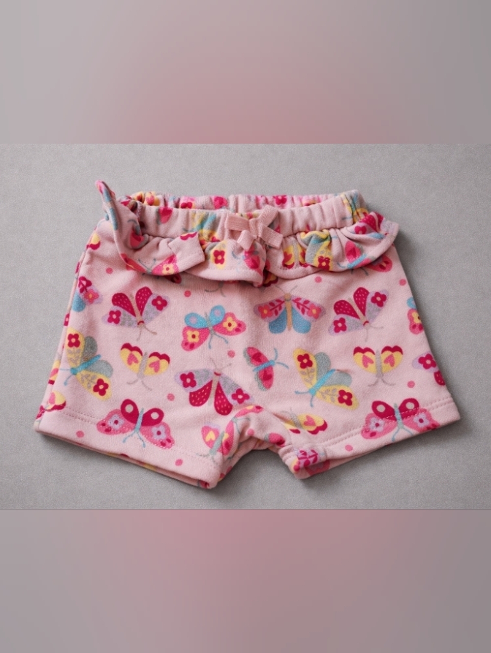 Garanimals Pink Butterfly Print Ruffle Waist Shorts